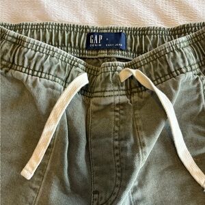 GAP Olive Green Denim Easy-Jean small